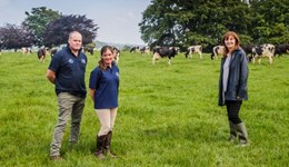 Welsh Government's Lesley Griffiths visits Rhual Dairy